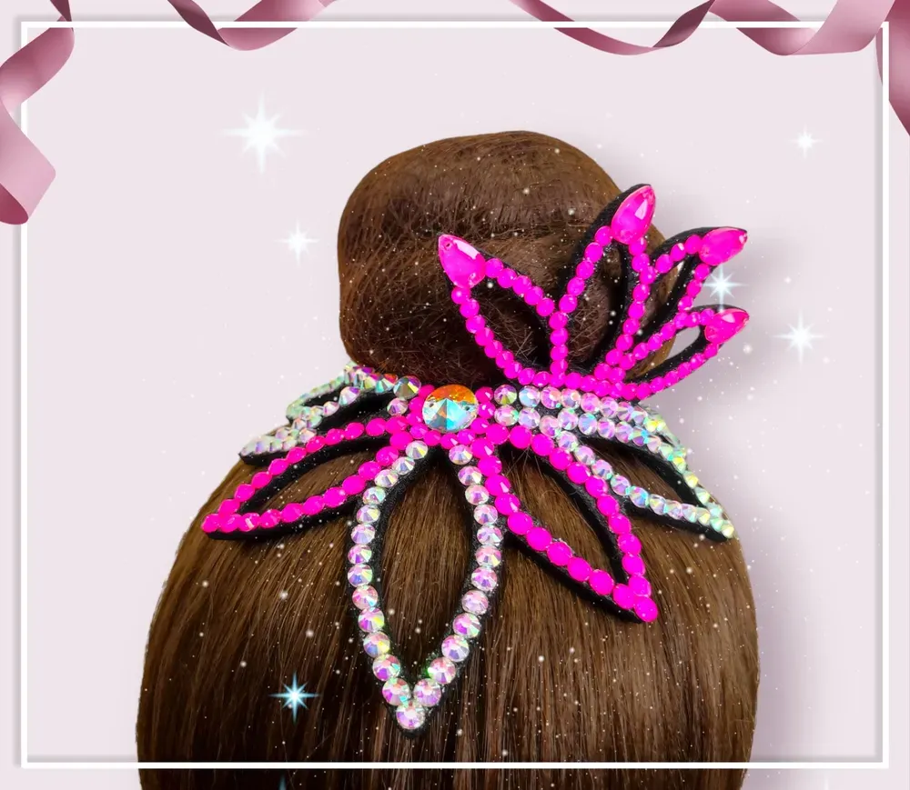 No. 26 RG Hair bun Crown (Pink-White) view 2