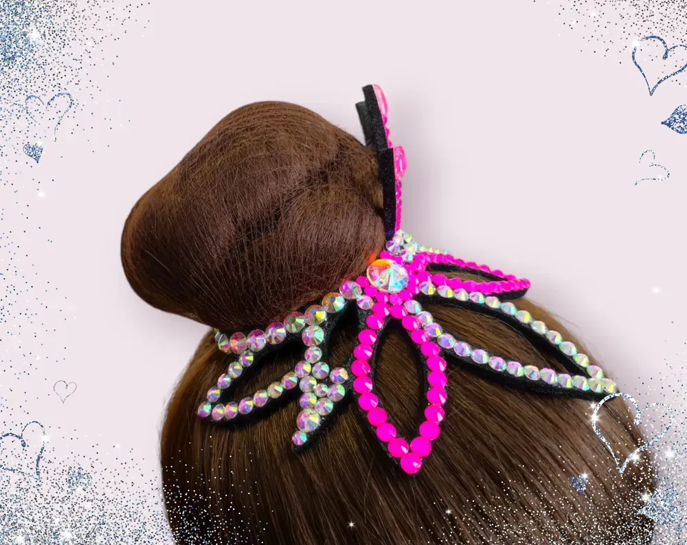 No. 26 RG Hair bun Crown (Pink-White) view 4