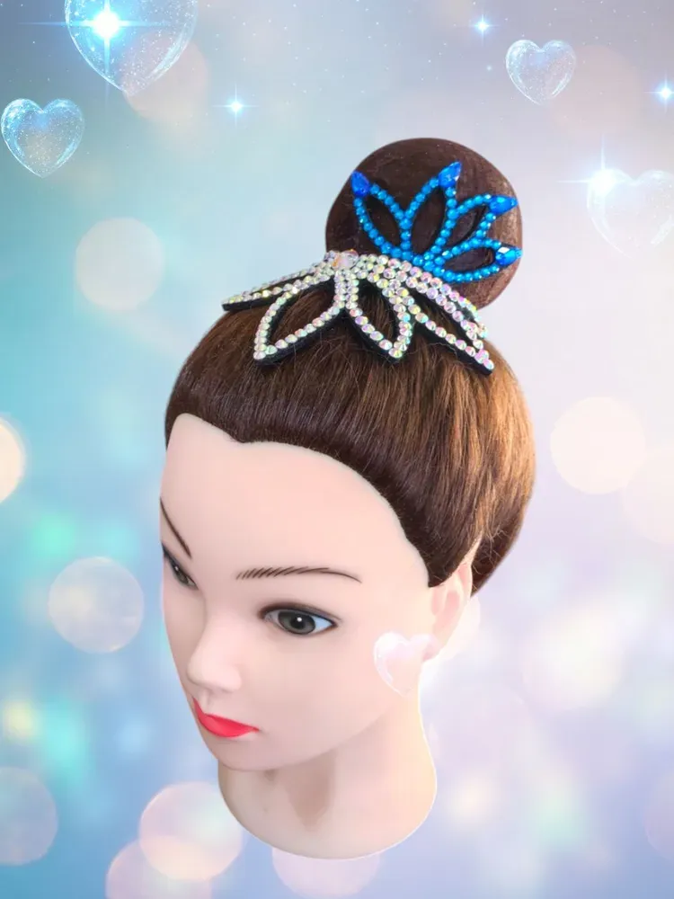 No. 24 RG Hair bun Crown (Blue-Silver) view 4