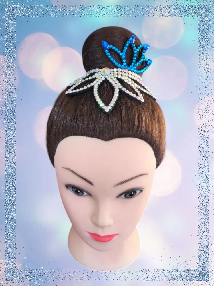 No. 24 RG Hair bun Crown (Blue-Silver) view 2