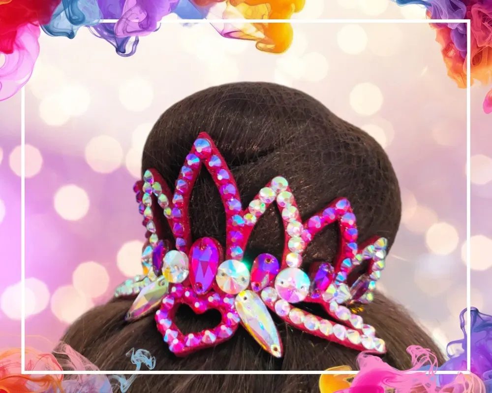 No. 23 RG Hair bun Crown (Pink) view 5