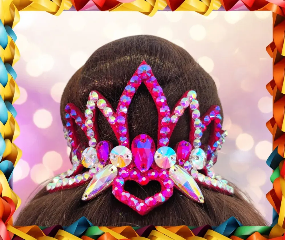 No. 23 RG Hair bun Crown (Pink) view 3