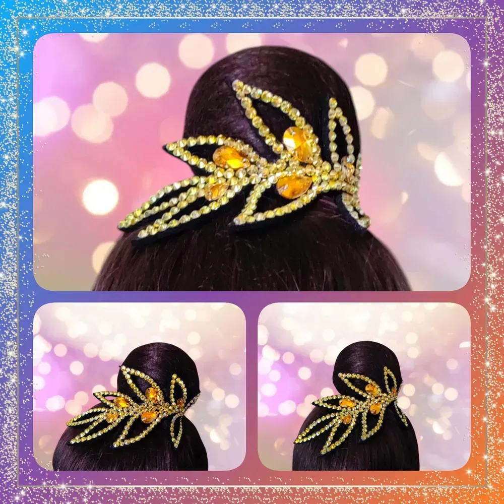 No. 21 RG Hair bun Crown (Gold) view 6