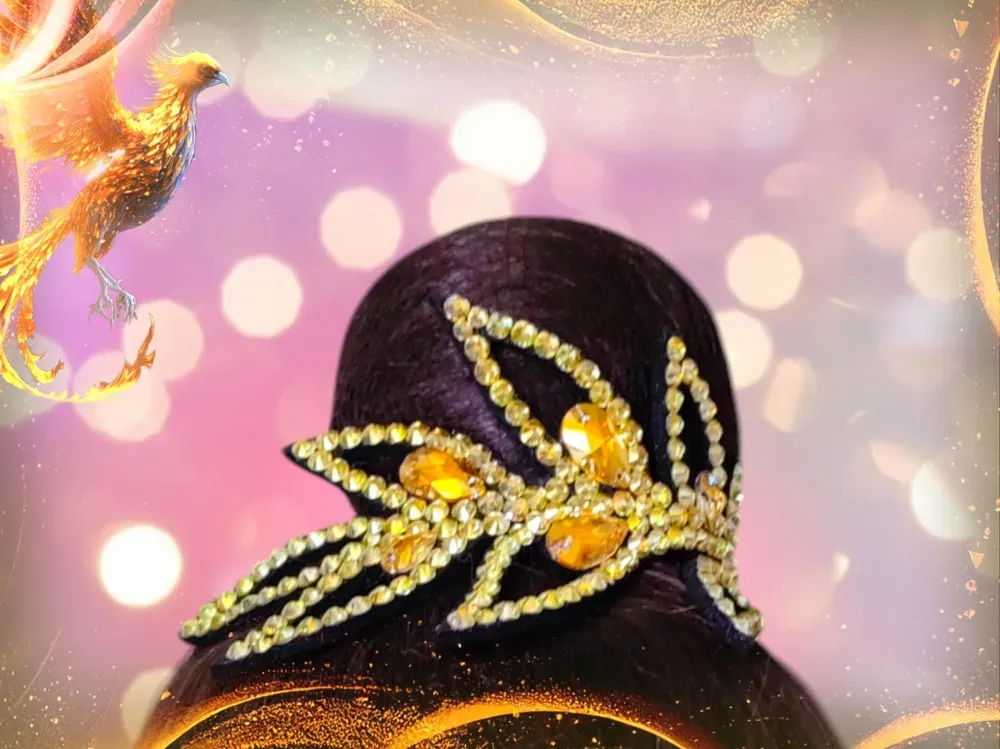 No. 21 RG Hair bun Crown (Gold) view 3