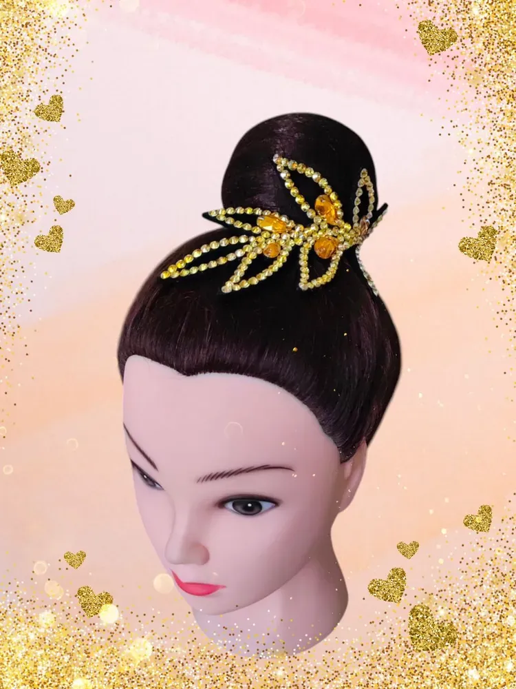No. 21 RG Hair bun Crown (Gold) view 2