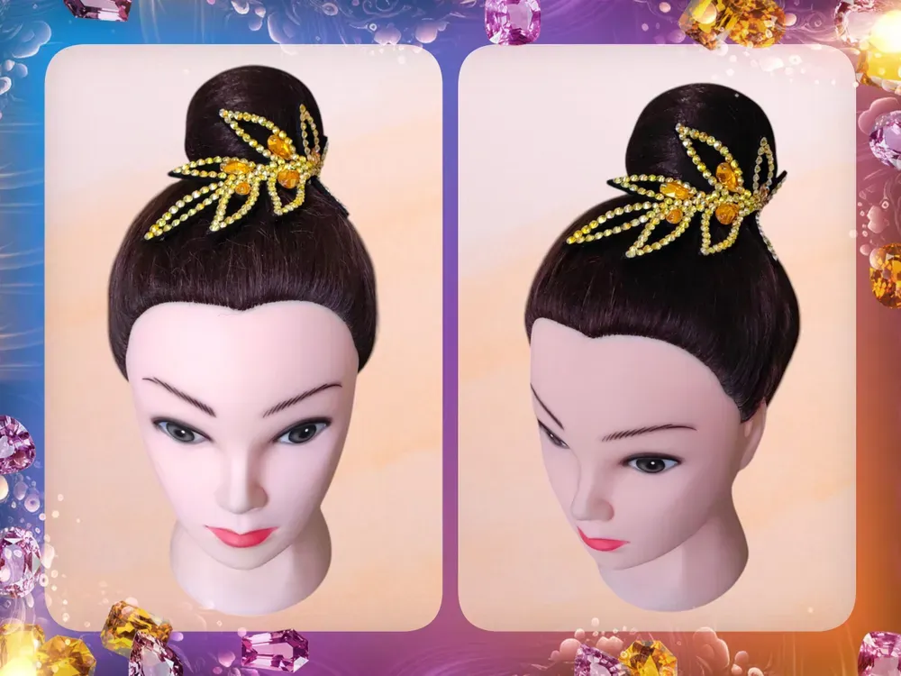No. 21 RG Hair bun Crown (Gold) view 4