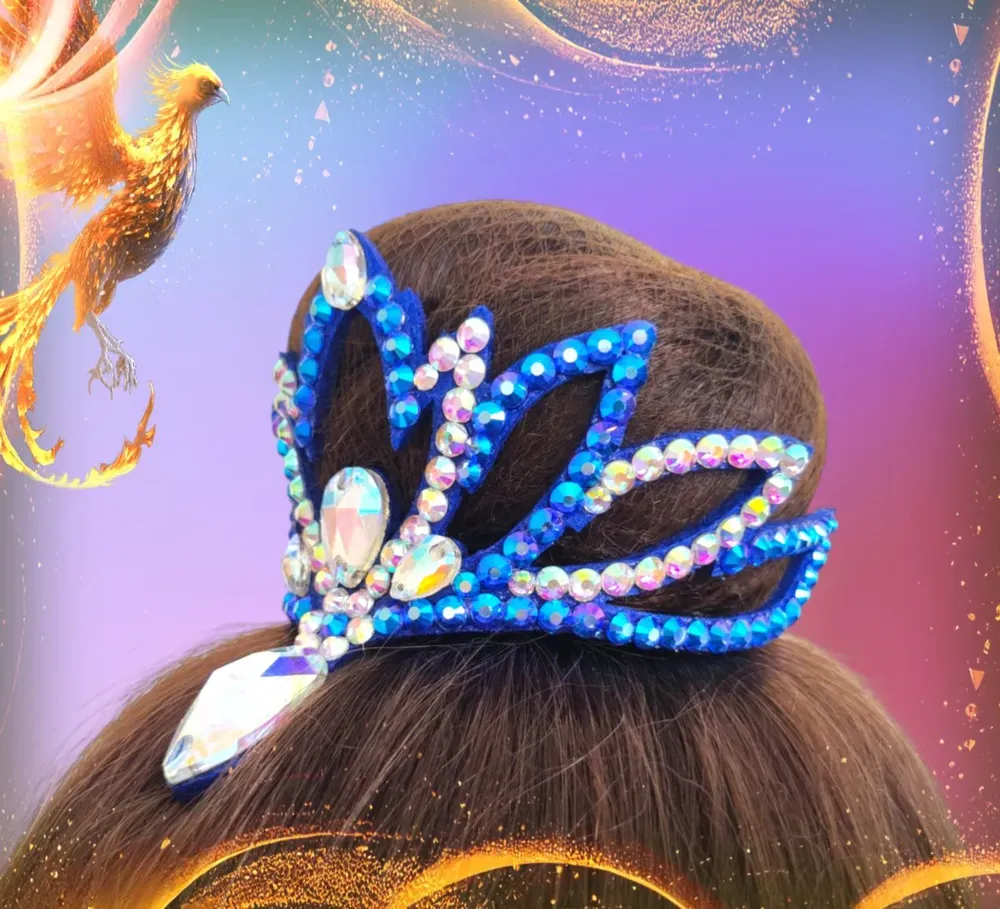 No. 19 RG Hair bun Crown (Blue) view 6