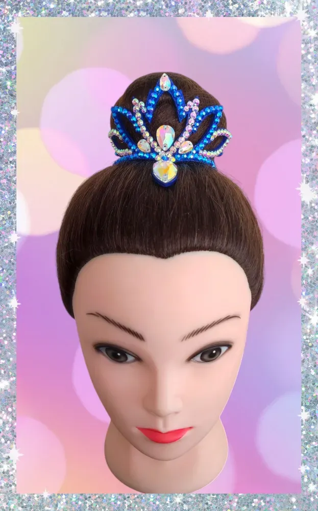 No. 19 RG Hair bun Crown (Blue) view 2
