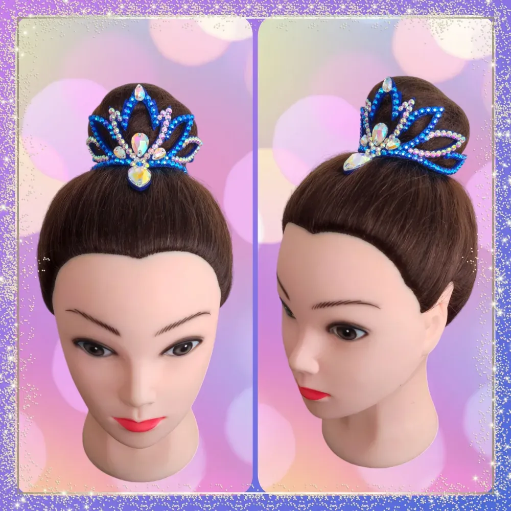 No. 19 RG Hair bun Crown (Blue) view 4