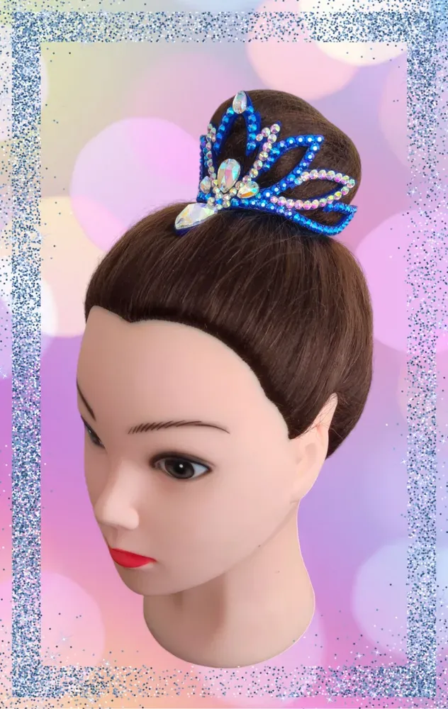 No. 19 RG Hair bun Crown (Blue) view 5