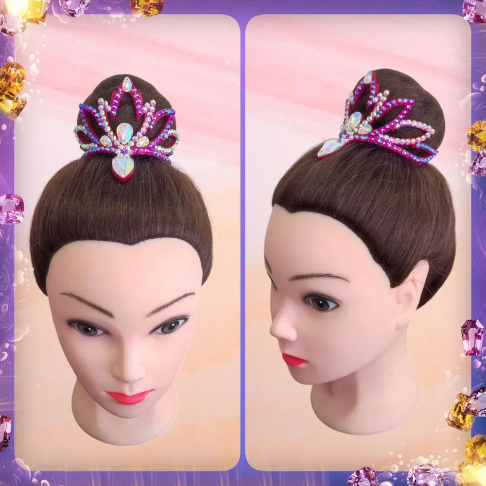 No. 18 RG Hair bun Crown (Pink Hologram) view 6