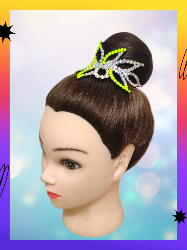 No. 16 RG Hair bun Crown (Yellow Neon) view 2