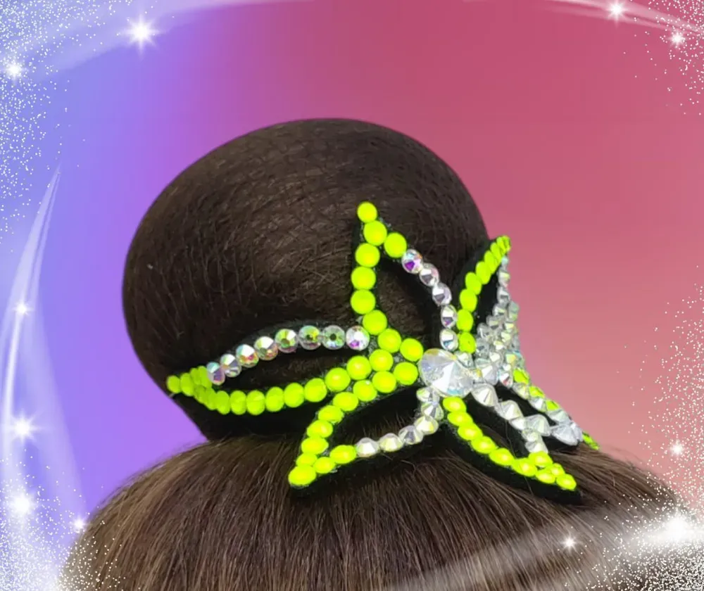 No. 16 RG Hair bun Crown (Yellow Neon) view 3