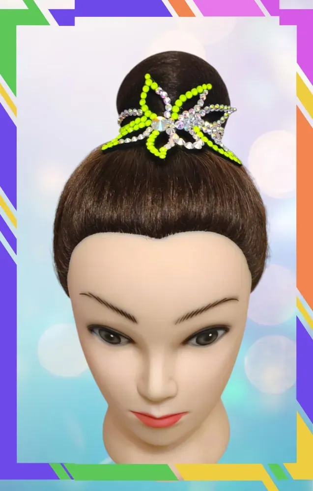 No. 16 RG Hair bun Crown (Yellow Neon) view 4