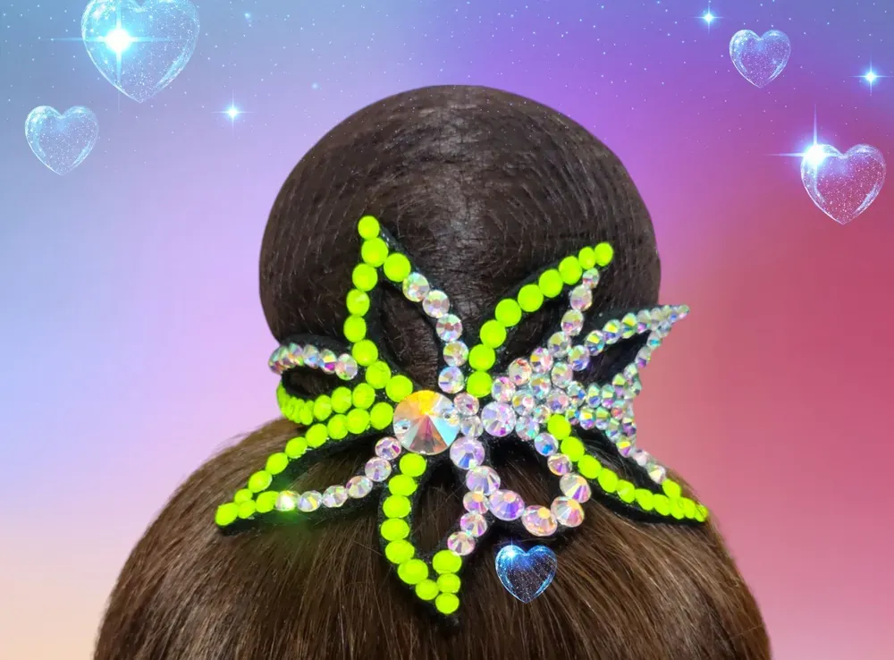No. 16 RG Hair bun Crown (Yellow Neon) view 5