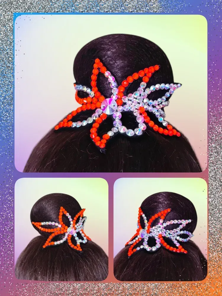 No. 15 RG Hair bun Crown (Orange Neon) view 6