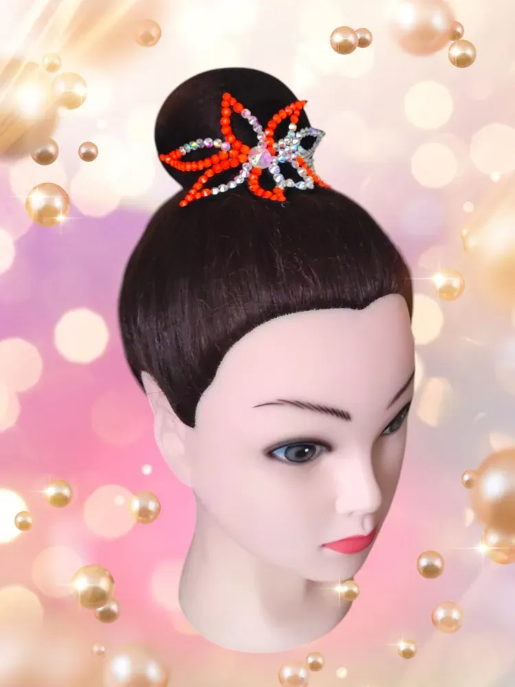 No. 15 RG Hair bun Crown (Orange Neon) view 3