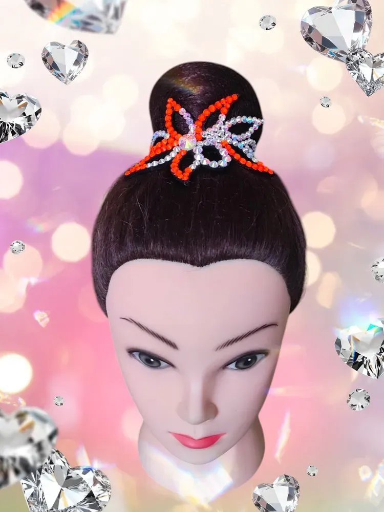 No. 15 RG Hair bun Crown (Orange Neon) view 4