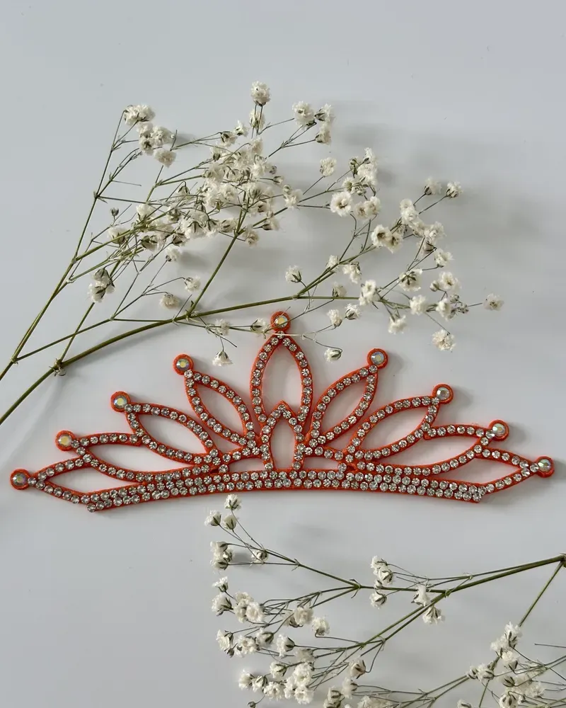 No. 7 RG Hair bun Crown (Orange) view 3