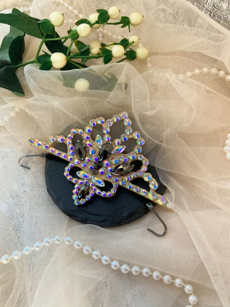 No. 3 RG Hair bun Crown (Beige-Black) view 6