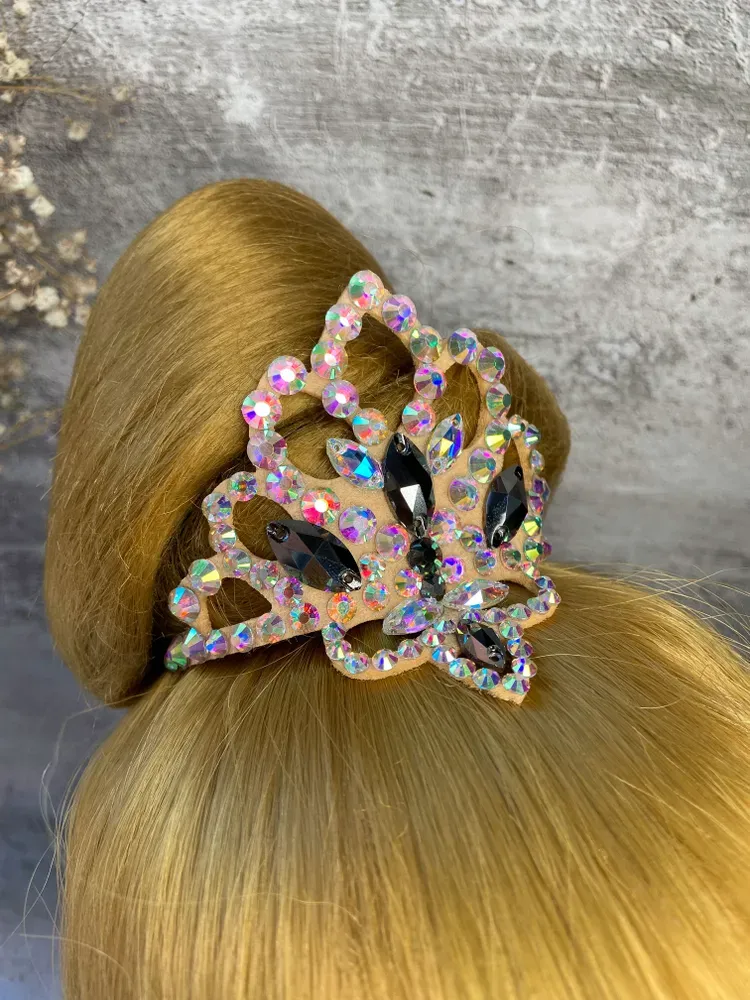 No. 3 RG Hair bun Crown (Beige-Black) view 5