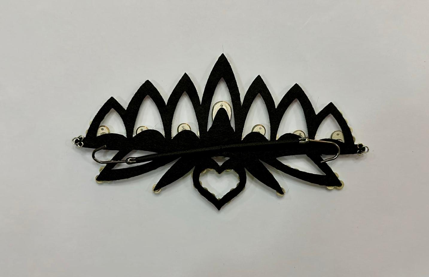 No. 1 RG Hair Crown (Silver-Black) view 6