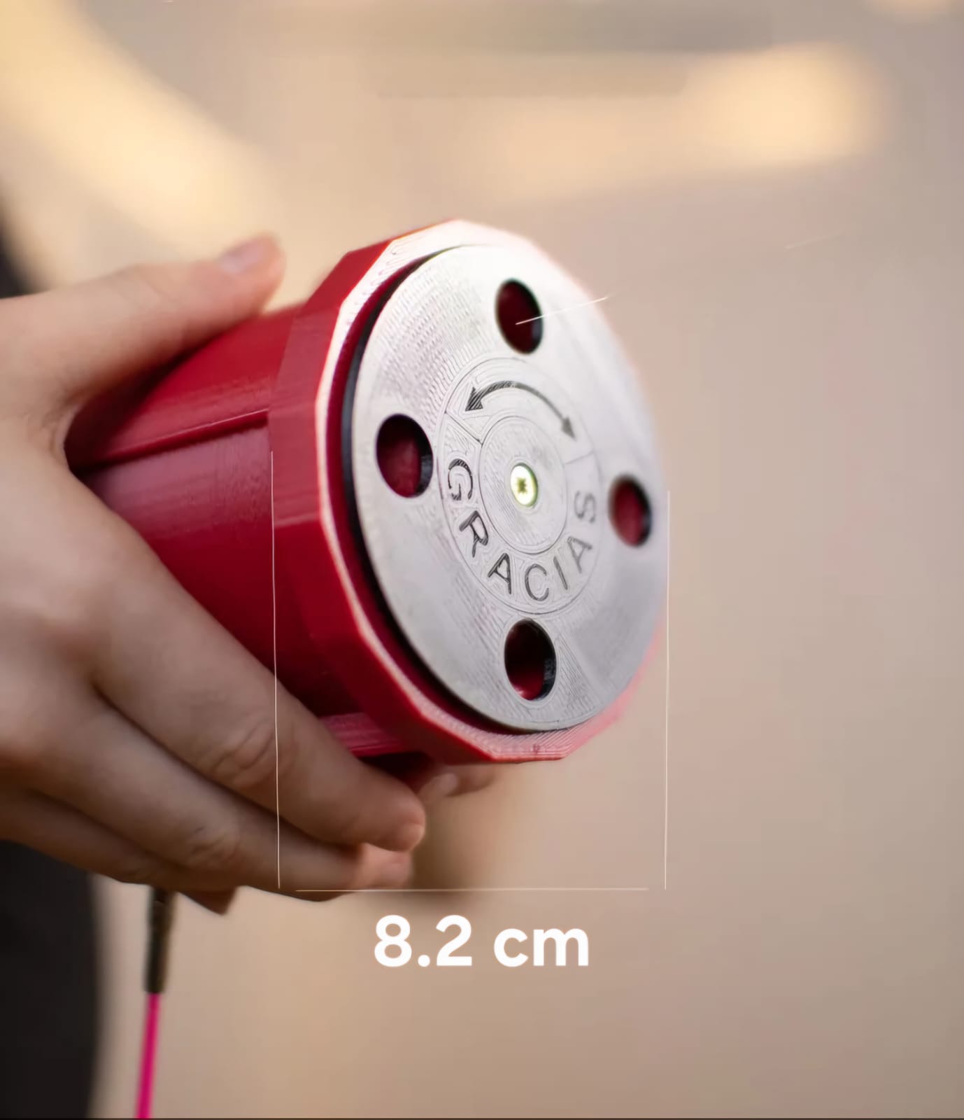 GRACIAS Ribbon Winder case (RED) view 2