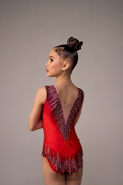 GF Leotard "Evening Horizon" Red 38 (147-158cm)* view 2