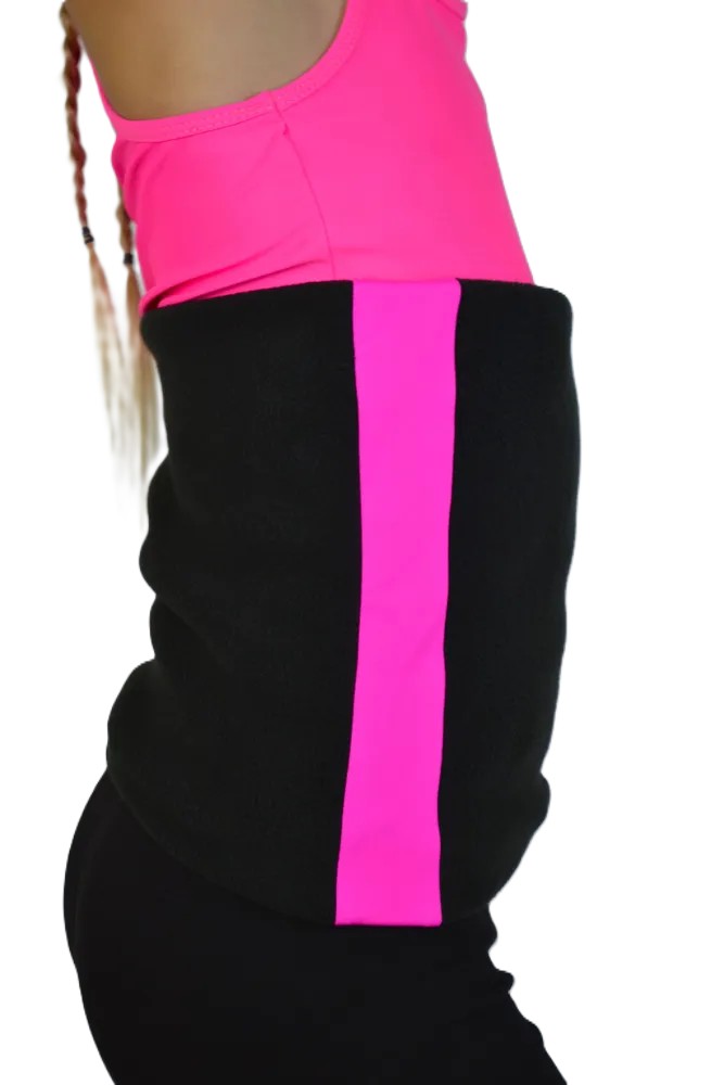 RG Fleece body warmer "AGATA"  Black-Pink (L) view 2