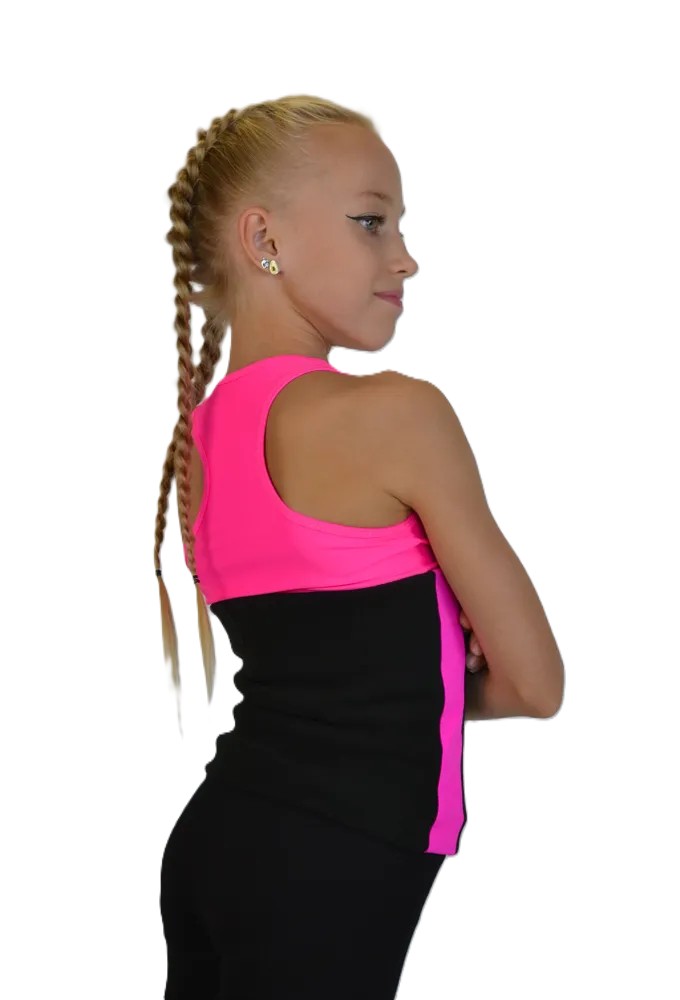 RG Fleece body warmer "AGATA"  Black-Pink (L) view 5