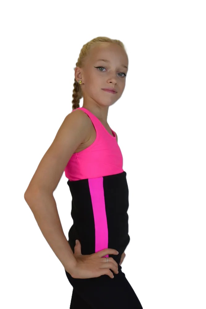 RG Fleece body warmer "AGATA"  Black-Pink (L)