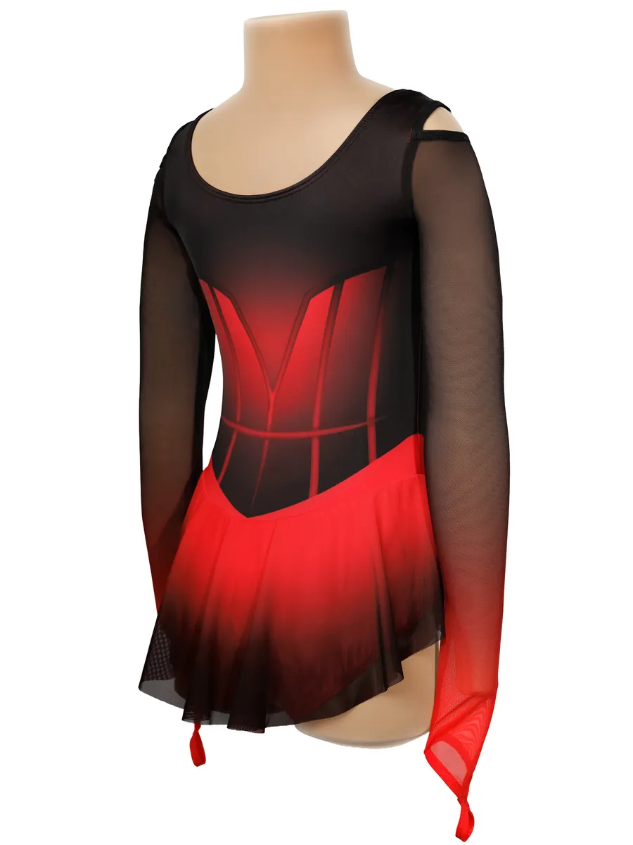 RG Leotard "Paloma" Black-Red (134-140cm)* view 7