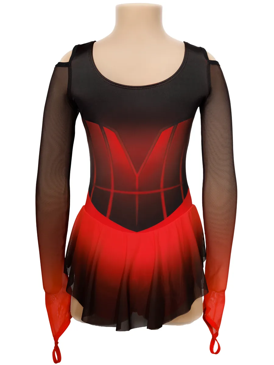 RG Leotard "Paloma" Black-Red (134-140cm)* view 5