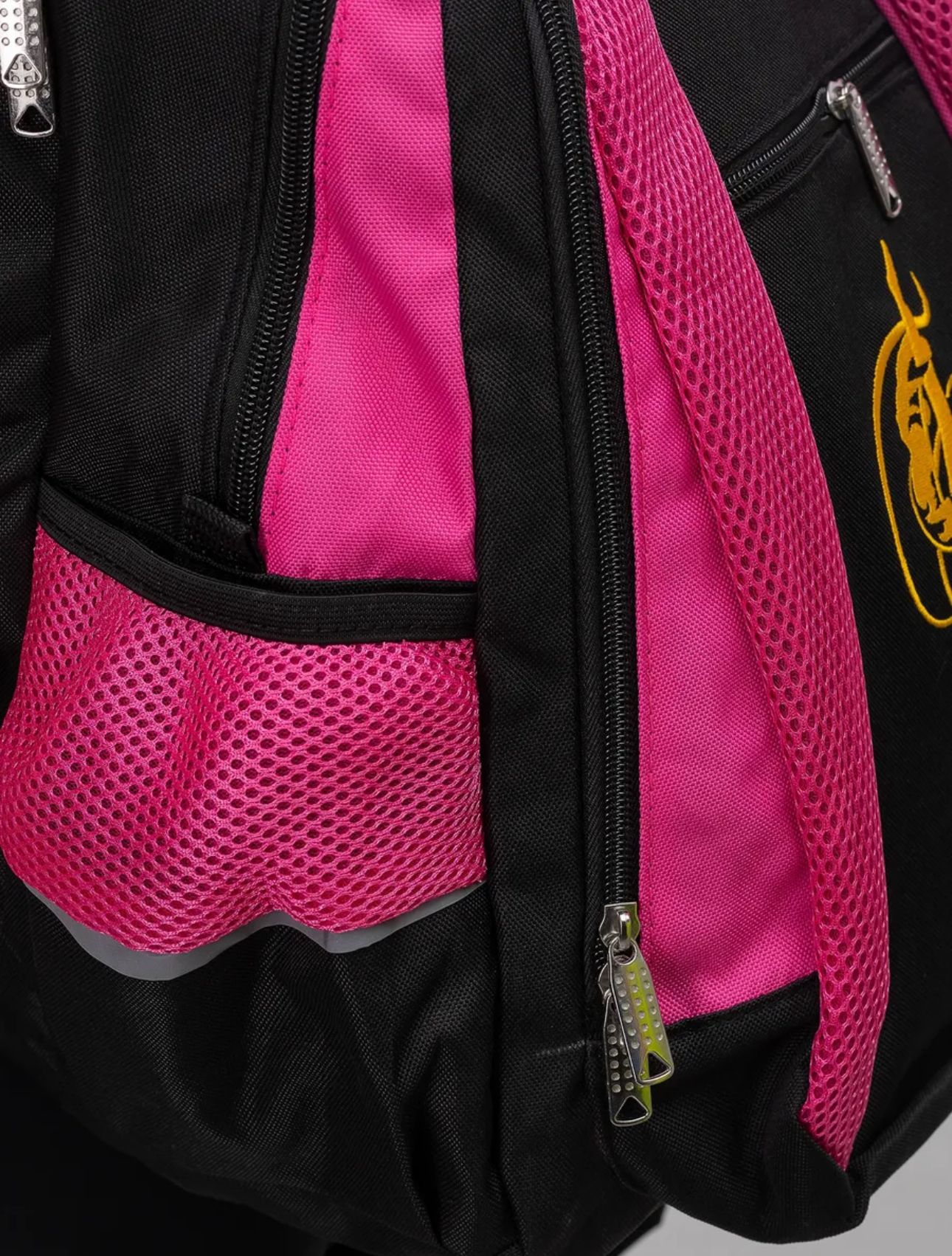 RIALITTA Gymnastics Backpack, Black-Pink (L) view 4