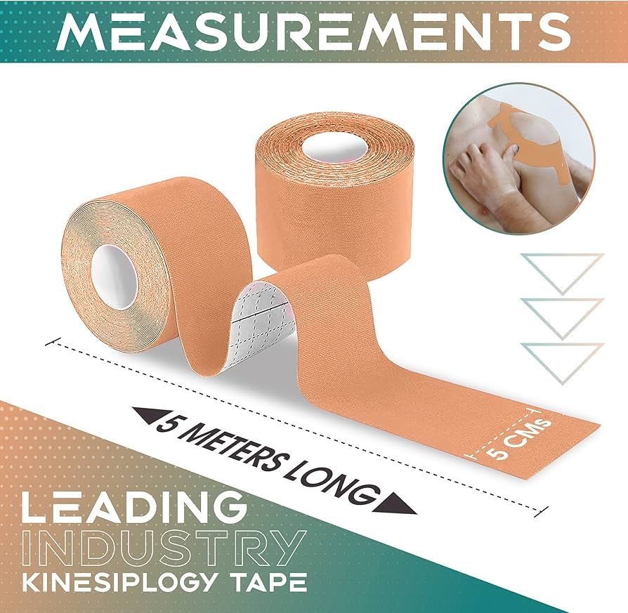 KINESIOLOGY SUPPORT STRAP - NUDE COLOR 5 CM X 5 M view 6