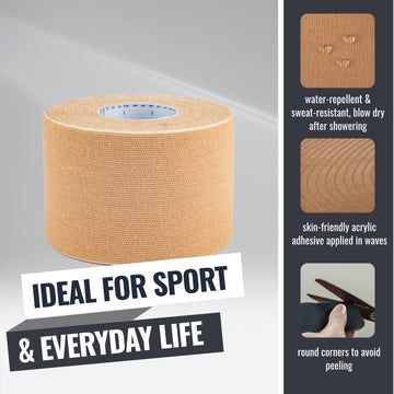 KINESIOLOGY SUPPORT STRAP - NUDE COLOR 5 CM X 5 M view 3