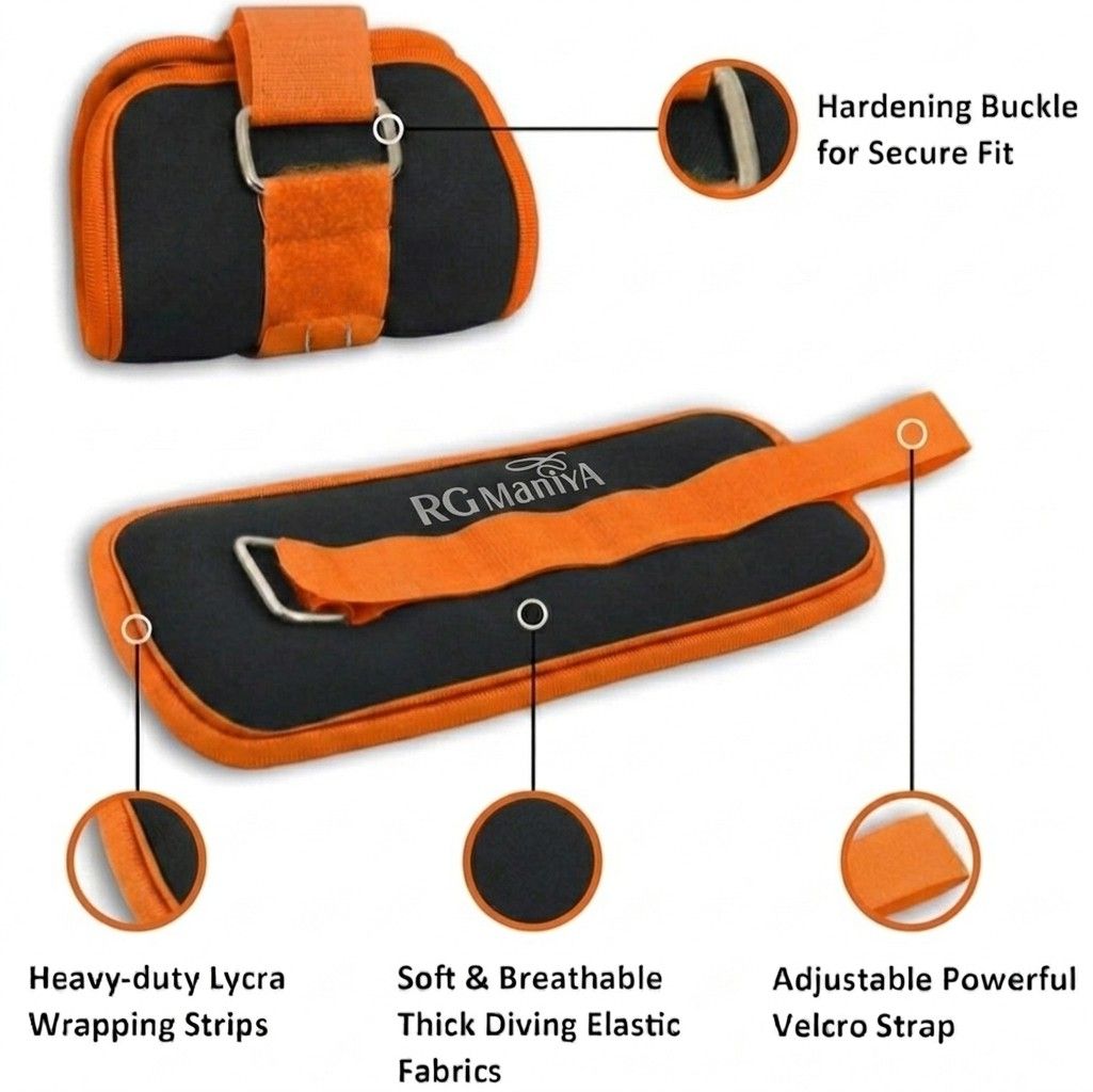 RG MANIYA Arm/Leg Weights 300g (Orange) view 3