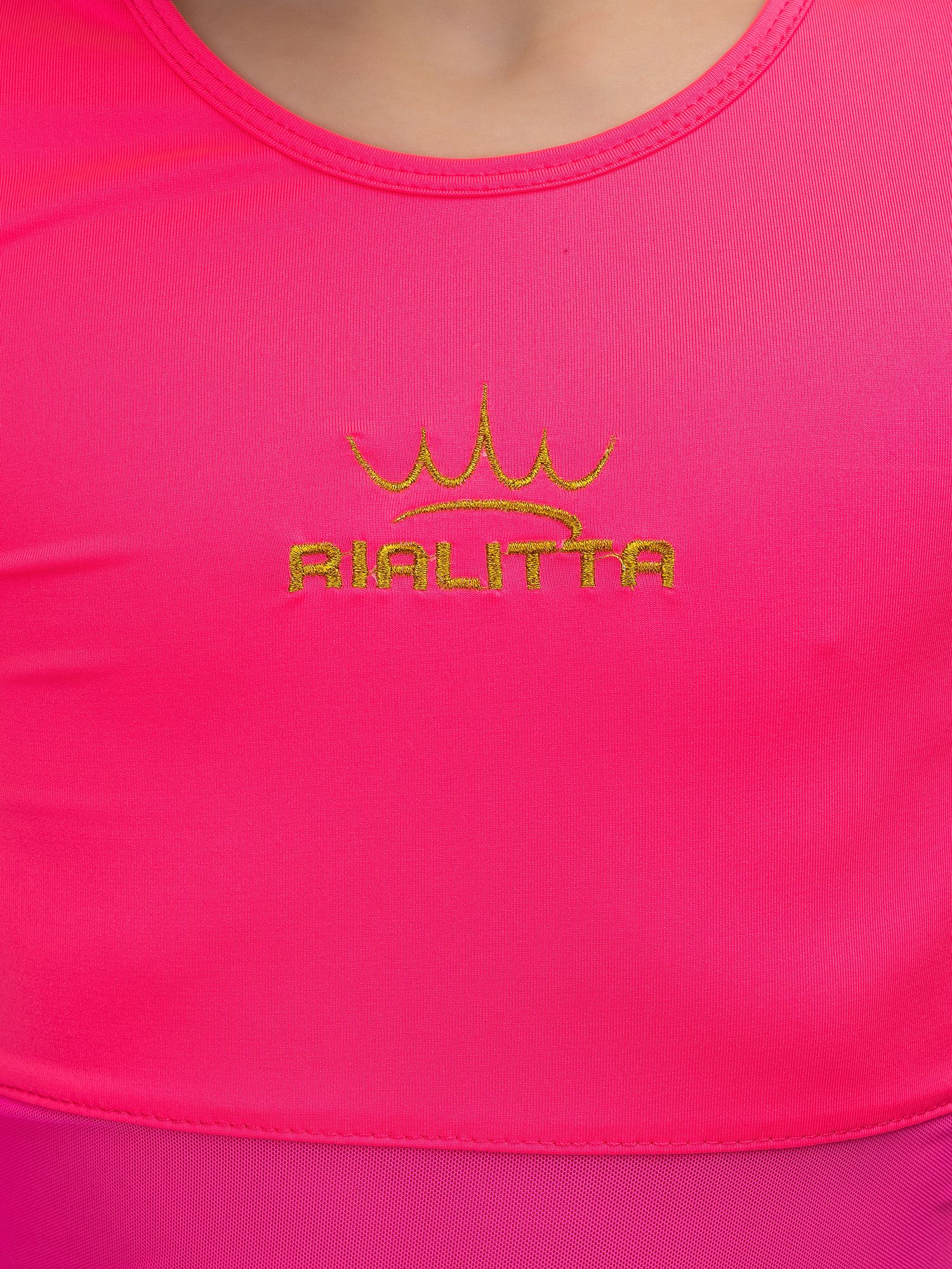 RIALITTA T-shirt with embroidery (28-40) Pink* view 4