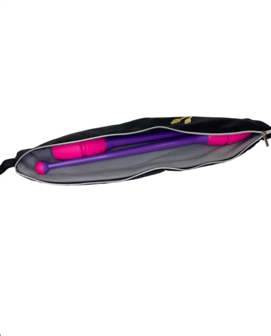 VARIANT 310 GS Gymnastics Clubs Case, Golden Embroidery. BLACK view 5