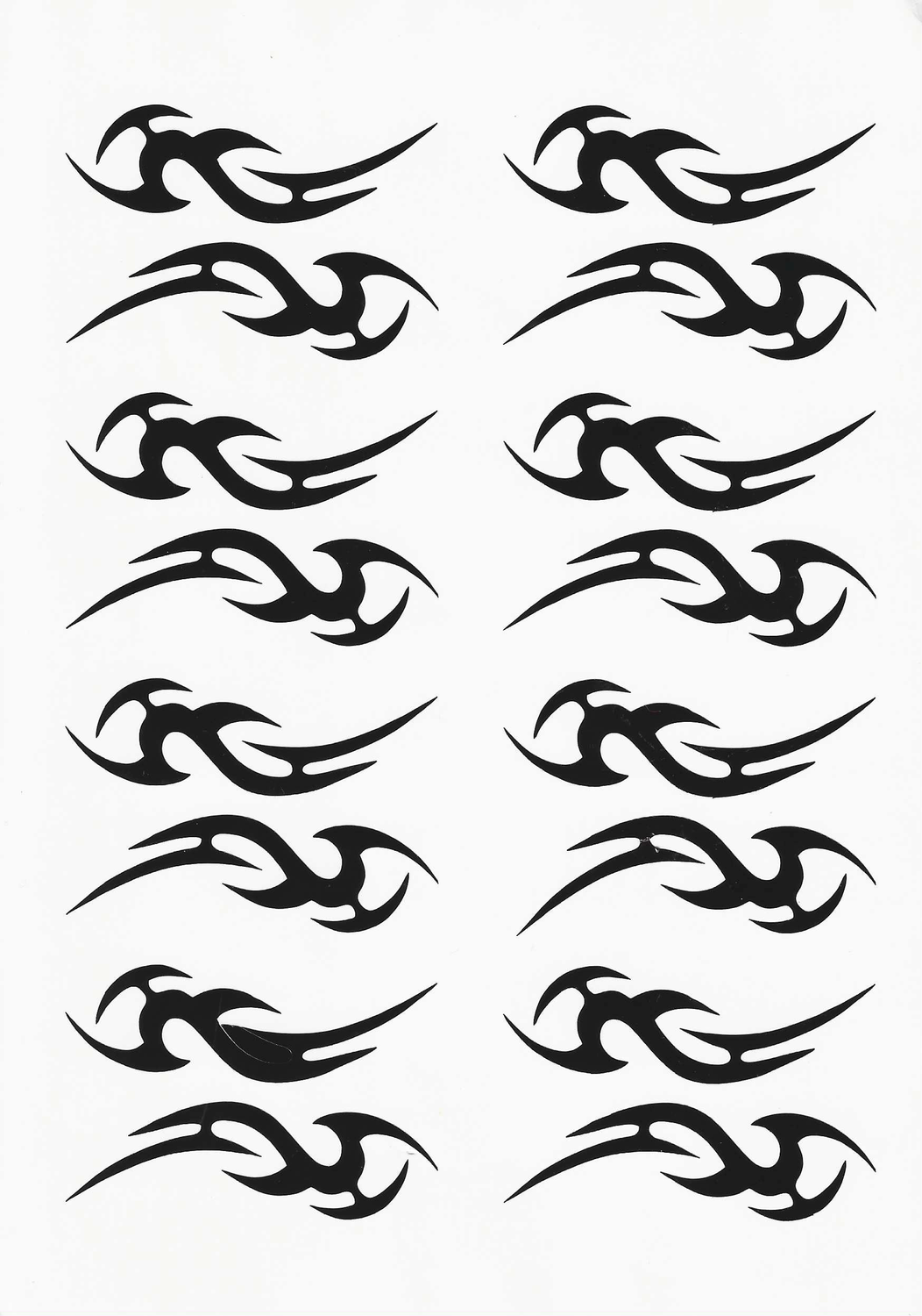 No. 5 Wrapping sticker for hoop/clubs, set of 2 pcs (BLACK) view 2