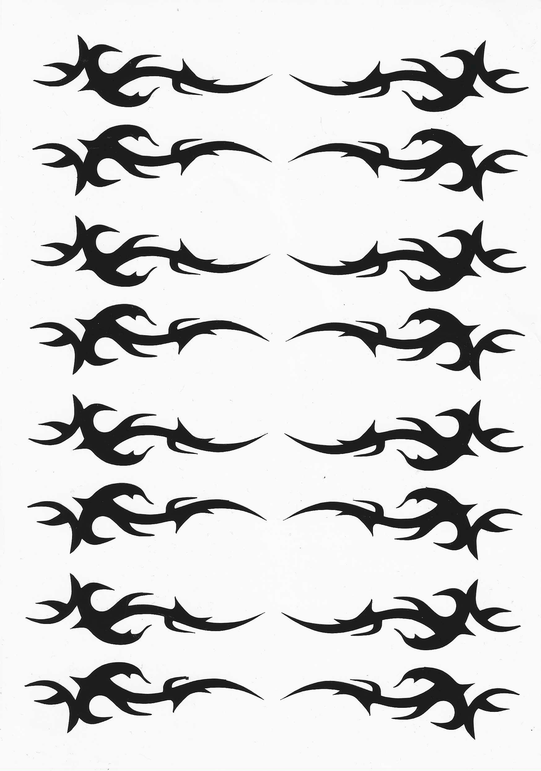 No. 3 Wrapping sticker for hoop/clubs, set of 2 pcs (BLACK) view 2