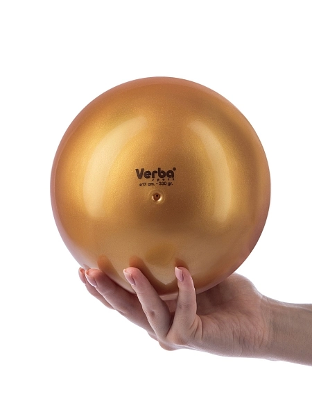 VERBA Sport Gymnastic ball Juniors 16 cm Metallic. (Gold) view 2