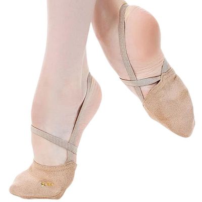 SOLO Half Socks OB52-75 Vegan suede lightweight textile, Skin, Gold (30-40)