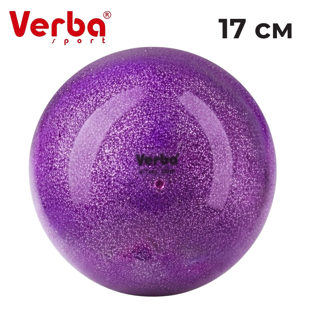 VERBA Sport Gymnastic ball Juniors 17 cm glitter. (Violet)