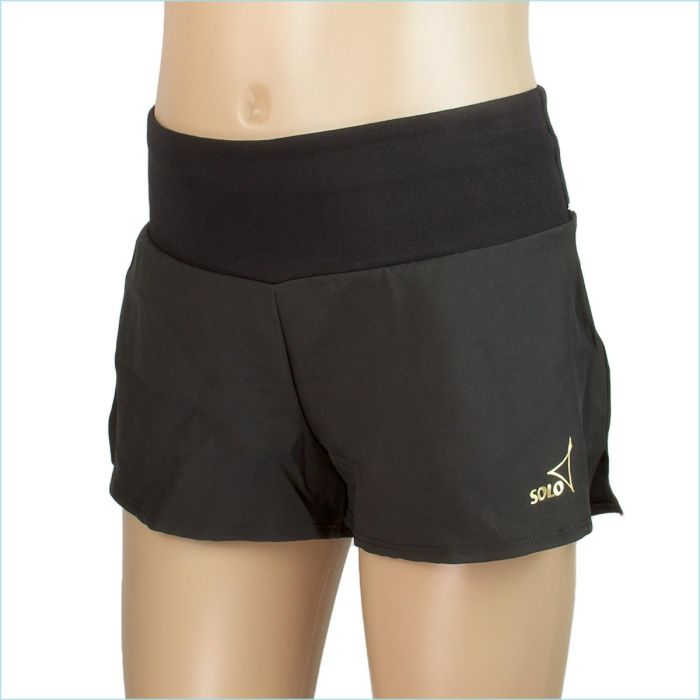 SOLO Wide band double-layered shorts, Black RG767-107 (34-42) view 4