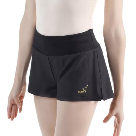 SOLO Wide band double-layered shorts, Black RG767-107 (34-42)