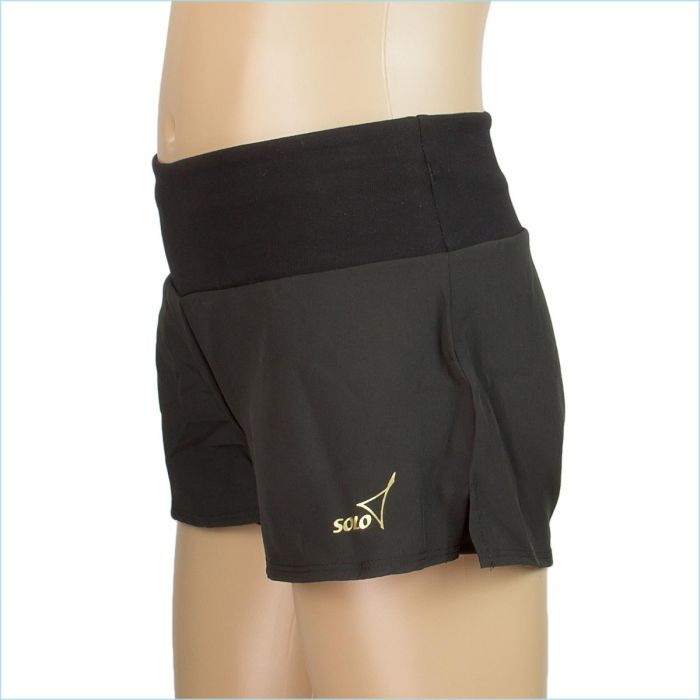 SOLO Wide band double-layered shorts, Black RG767-107 (34-42) view 5