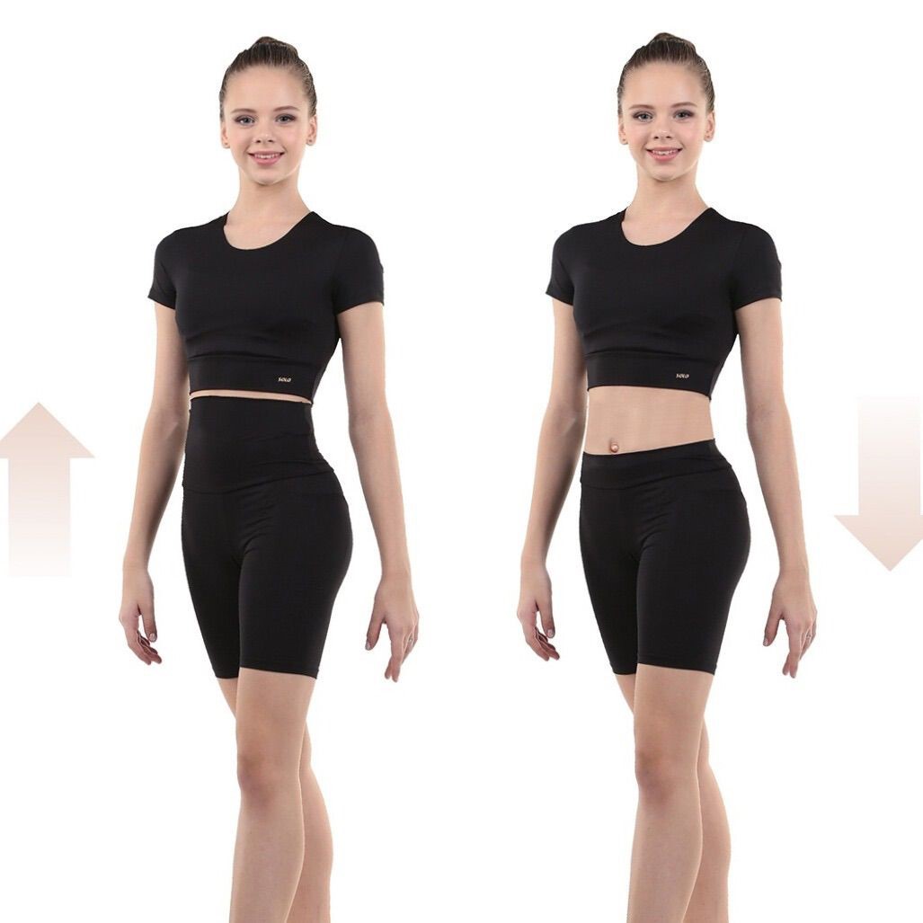 SOLO High-rise cycling shorts, polyester, Black RG755-35 (36-38) view 2