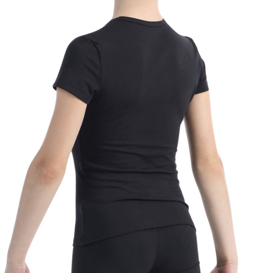 SOLO Slim fit scoop neck T-shirt, cotton, Black FD650-107 (34-40) view 2