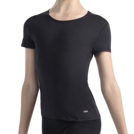 SOLO T-shirt basic, Stretch, Black RG650-124 (34-40)